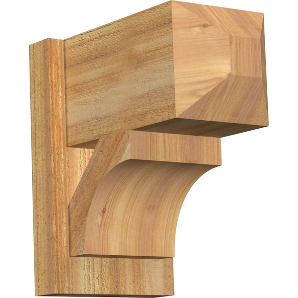 Ekena Millwork Westlake Craftsman Rough Sawn Outlooker, Western Red Cedar, 8"W x 14"D x 14"H OUT08X14X14WTL04RWR - main